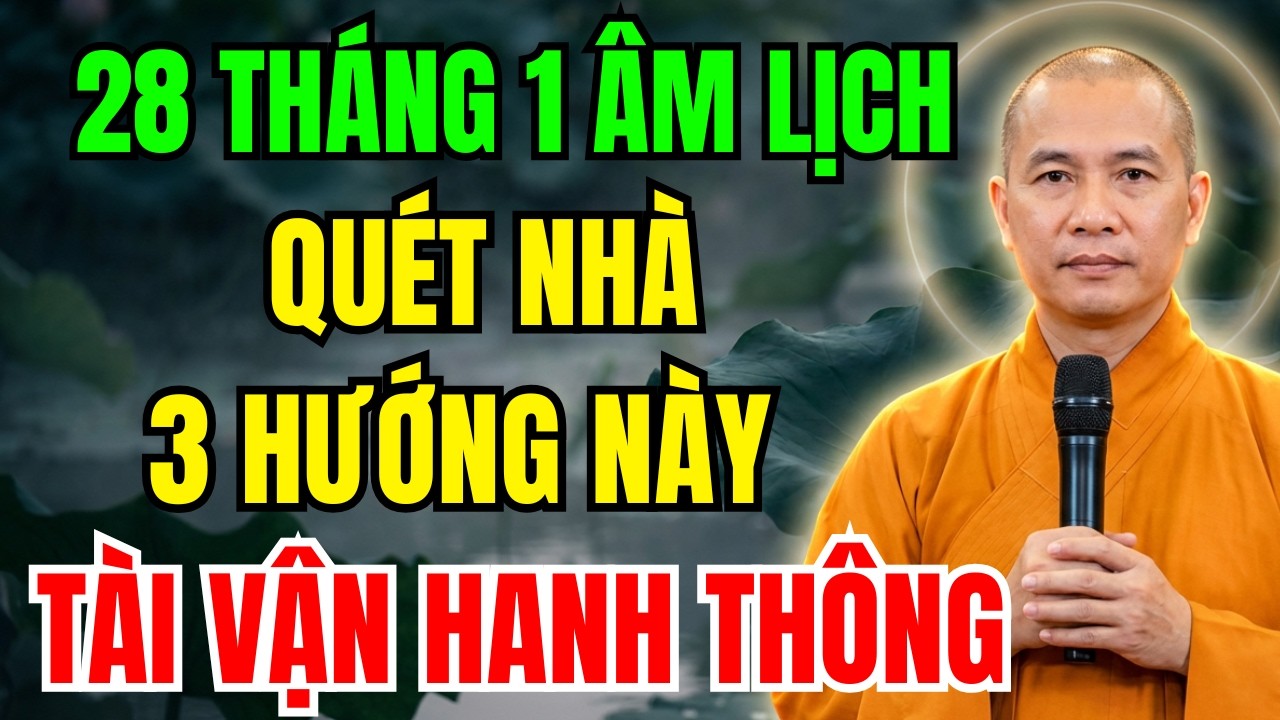 28 THÁNG 1 ÂM LỊCH : QUÉT NHÀ 3 HƯỚNG NÀY, TIỀN BẠC DỒI DÀO | GIÁ VÀNG 368