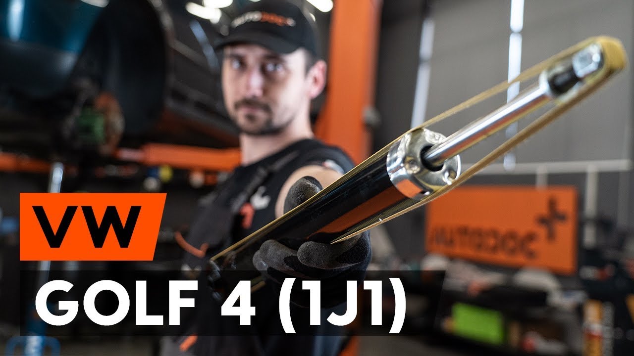 How to change rear shock absorber on VW GOLF 4 (1J1)  [TUTORIAL AUTODOC]