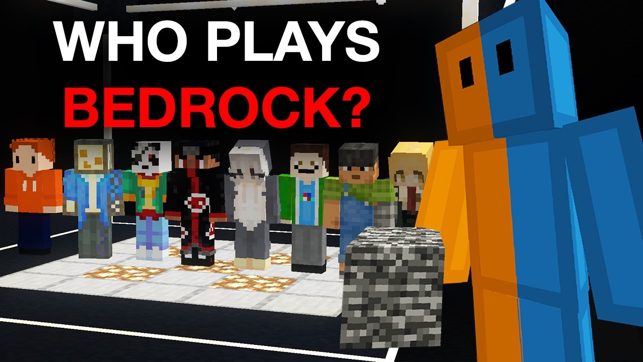 7 Java Players vs 1 Bedrock Player