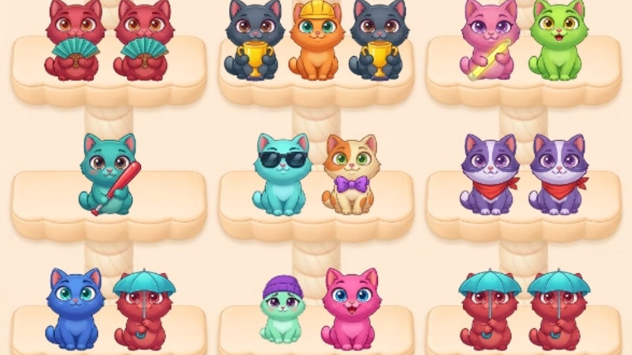 Kitty Sort: Match Puzzle Game Gameplay Android Mobile