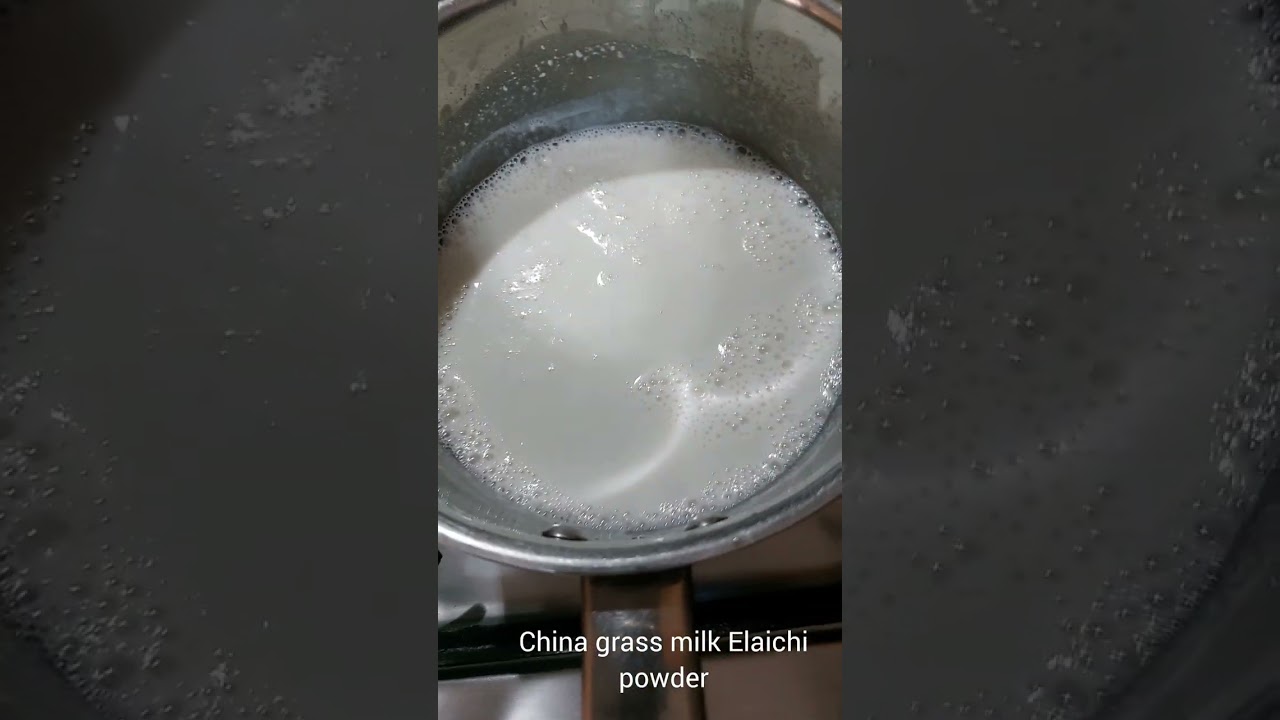 China grass and milk mix and put for fridge for 5 hours and it's very tasty °|likeandsubscribe