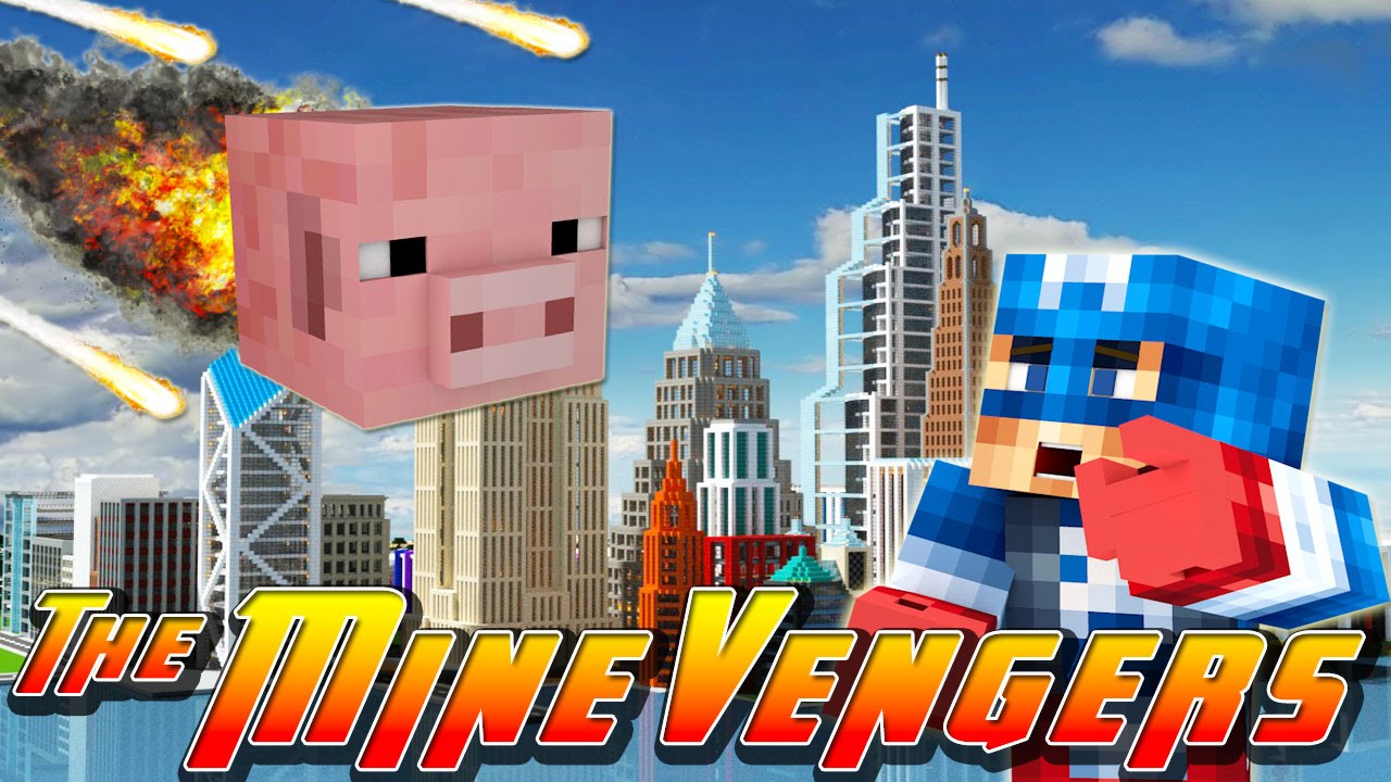 Minecraft MineVengers - PIGZILLA ATTACKS THE CITY!!