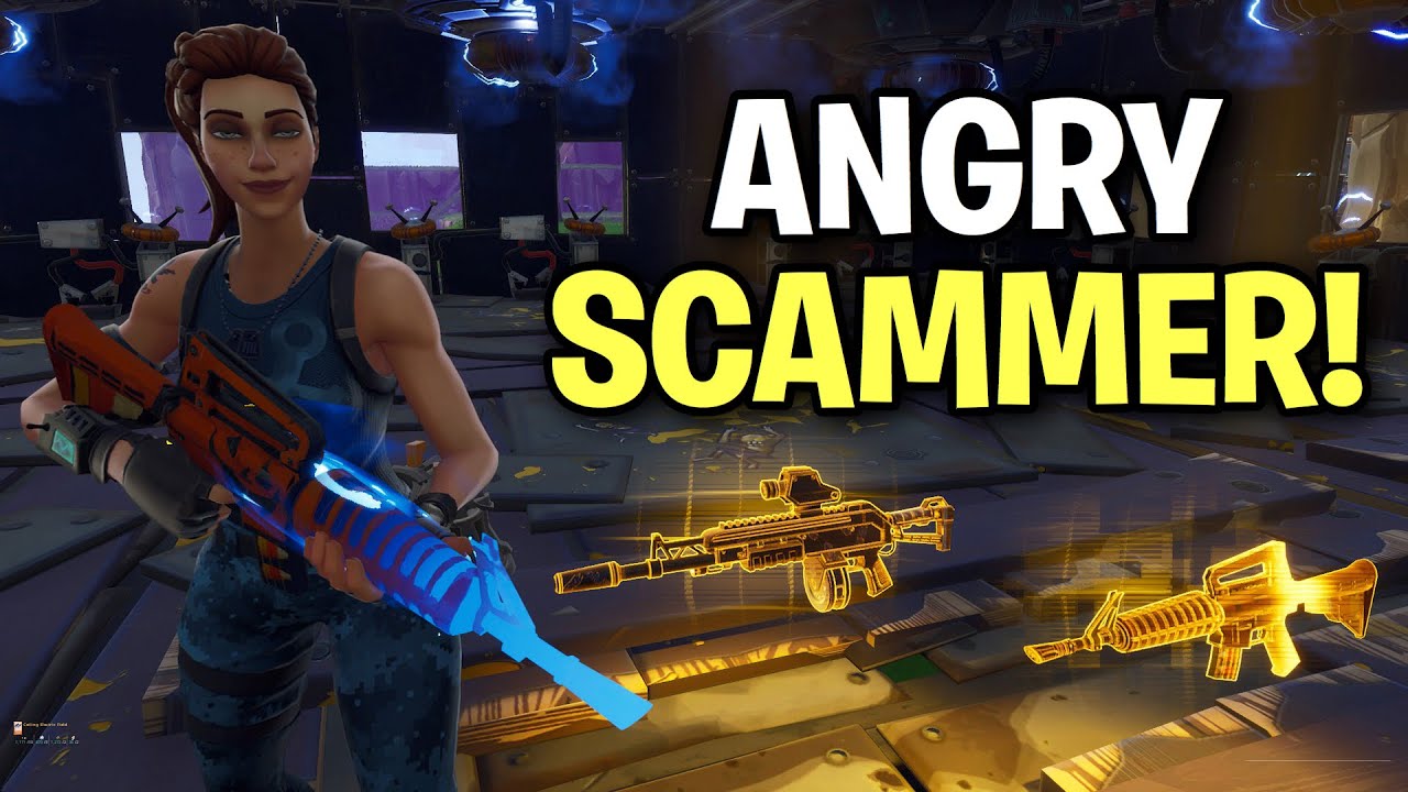 Insanely ANGRY Kid! Loses Whole Inventory (Scammer Get Scammed) Fortnite Save The World