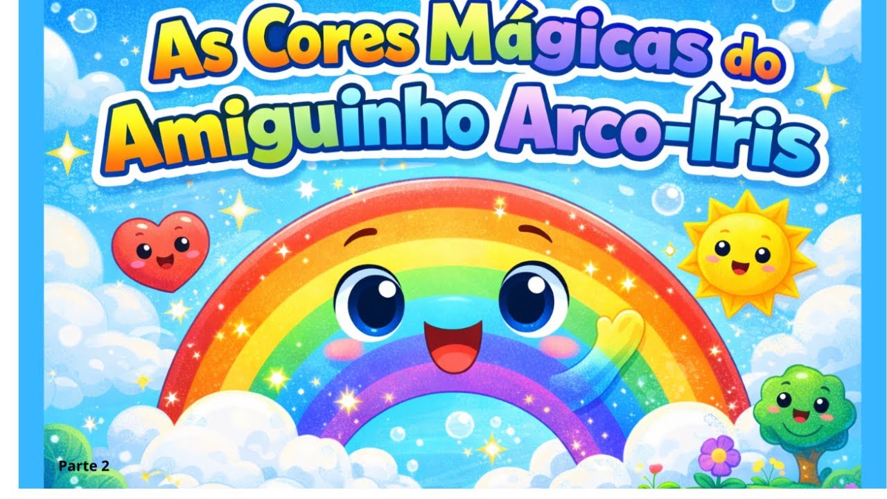 🌈 As Cores Mágicas do Amiguinho Arco-Íris | Música Infantil Educativa Parte 2