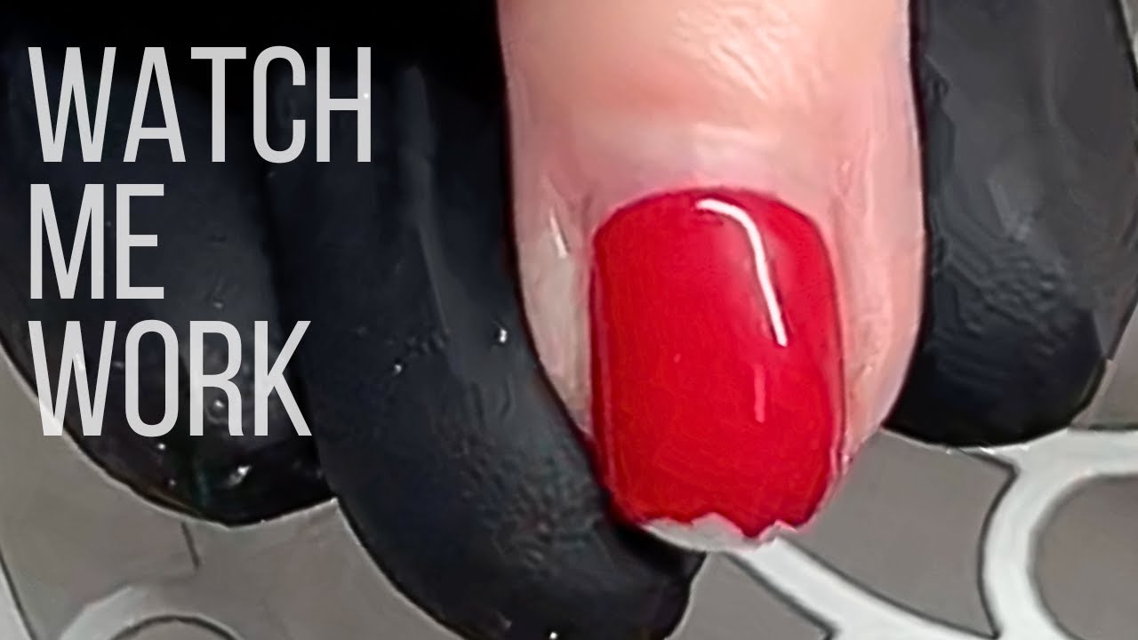 Why is this Shellac peeling? [Shellac removal, dry manicure & OPI Repair Mode]