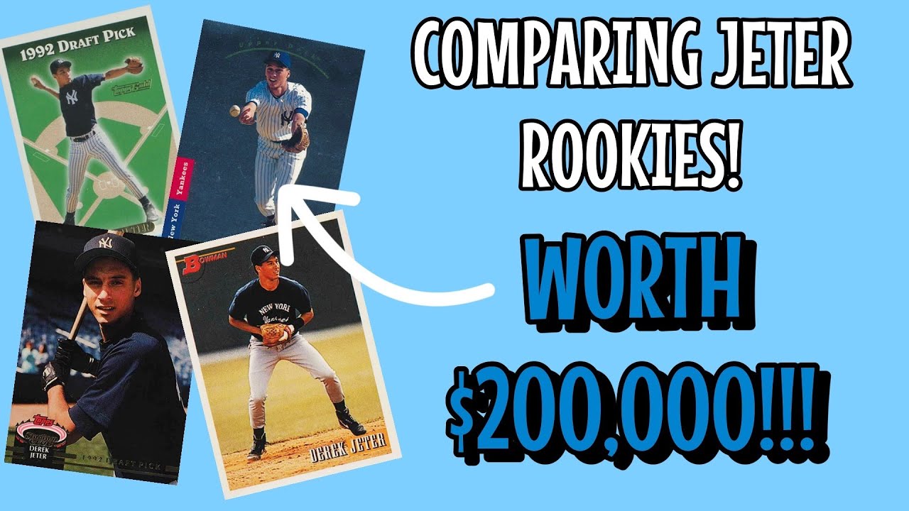 A junk wax era baseball card worth $200,000?!? Comparing PSA 10 values of Derek Jeter rookie cards!