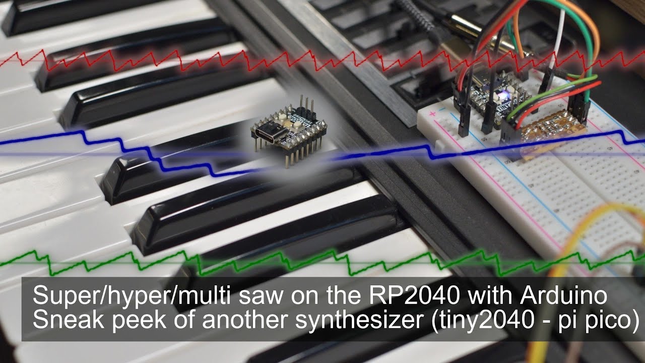 (Pi Pico) Super/hyper/multi saw on the RP2040 with Arduino - sneak peek of another synth (tiny2040)