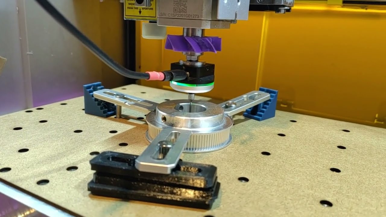Using a 3 axis probe on the Makera Carvera on an existing bore to alter an existing part