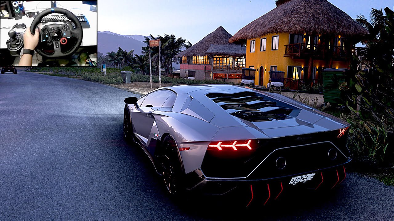 Lamborghini Aventador LP780-4 Ultimae - Forza Horizon 5 | Logitech G29 Steering Wheel
