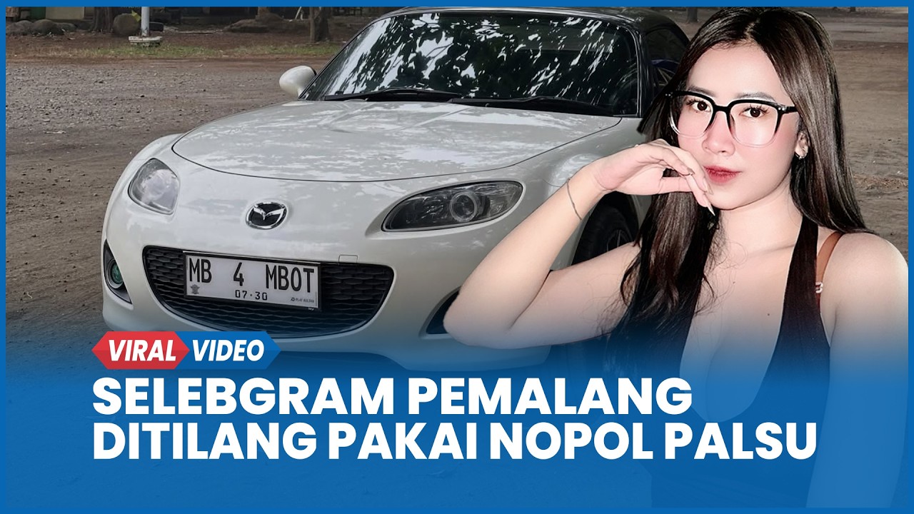 Gagal Estetik, Selebgram Pemalang Rizki Mbambot Ditilang Polisi Pakai Pelat Palsu