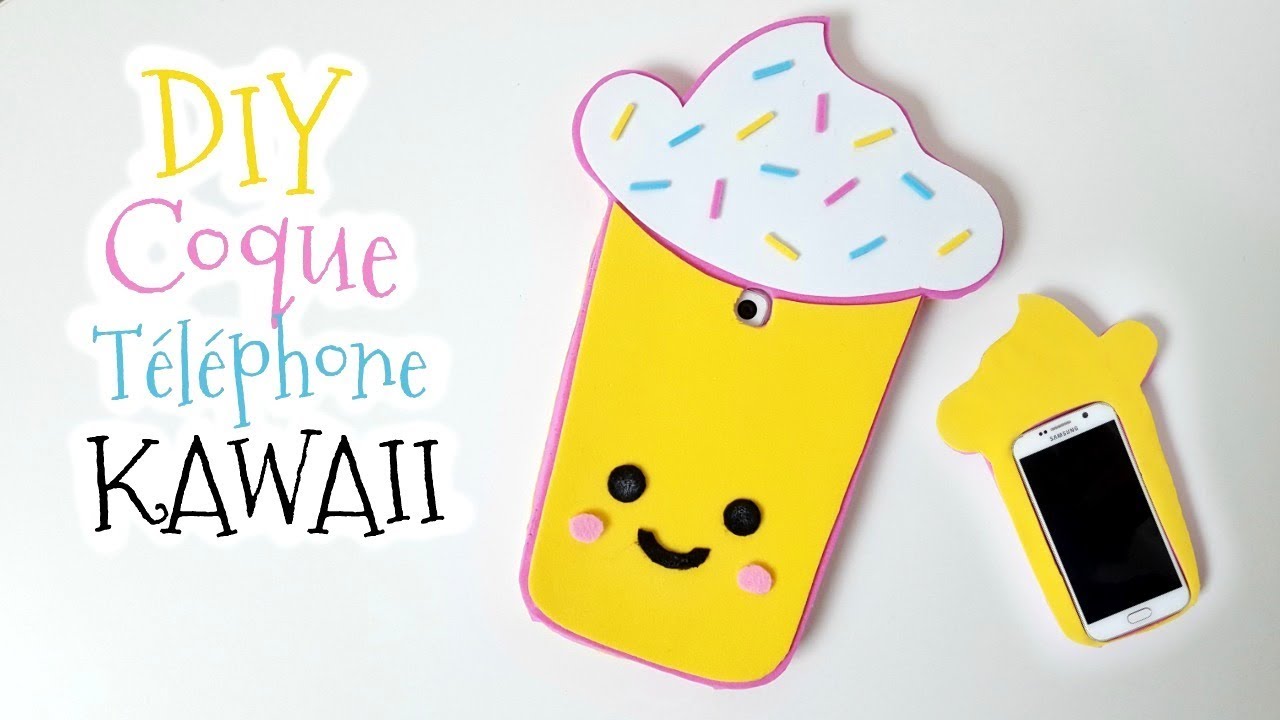 DIY COMMENT FABRIQUER UNE COQUE TELEPHONE KAWAII / PHONE CASE