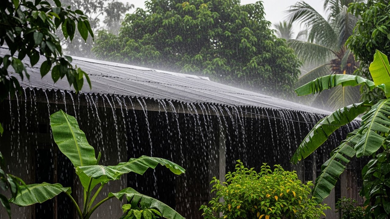 Relaxing Heavy Rain Sounds 🌧️ Fall Asleep Faster Tonight