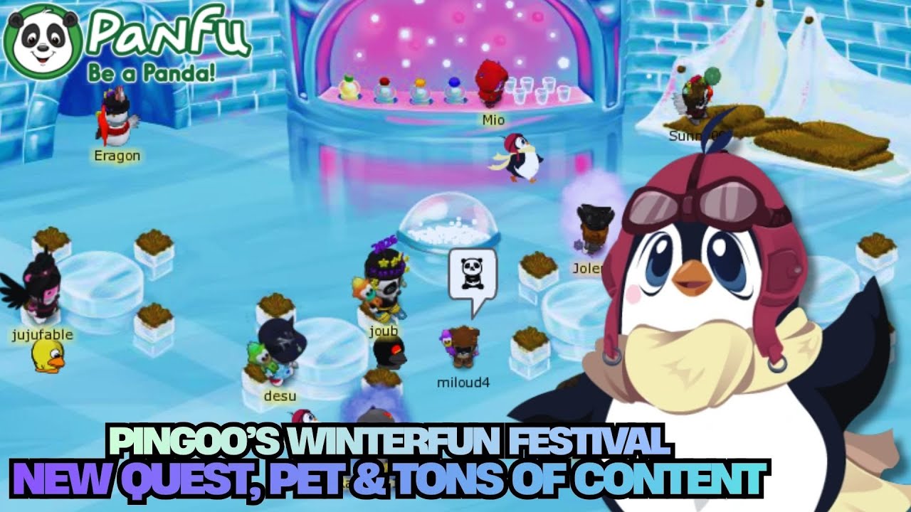 PINGOO’S WINTERFUN FESTIVAL IS BACK! ❄️ NEW QUEST, PET & TONS OF CONTENT 🎉 | PANFU.COM