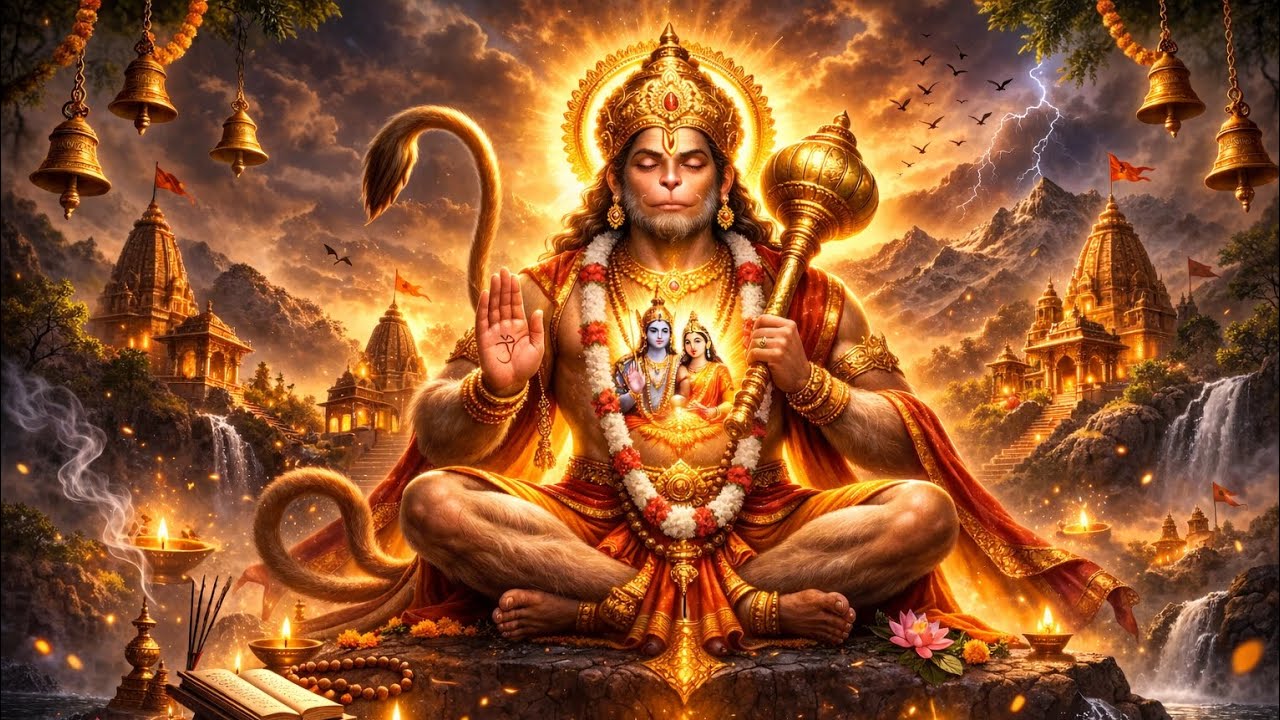 Hanuman Mantra 🕉️ Powerful Protection & Positive Energy | Remove Negative Energy