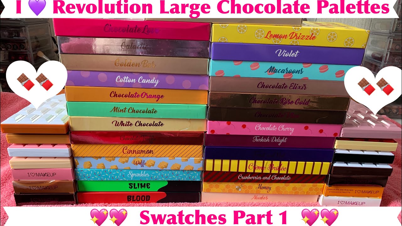 I Heart Revolution Chocolate Palette Swatches 💖💖💖 Part 1