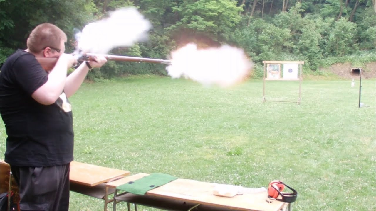 First shooting with Pedersoli 1777 Corrige An IX flintlock musket