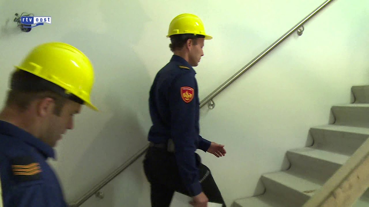 Brandweer Twente oefent in nieuwbouw MST