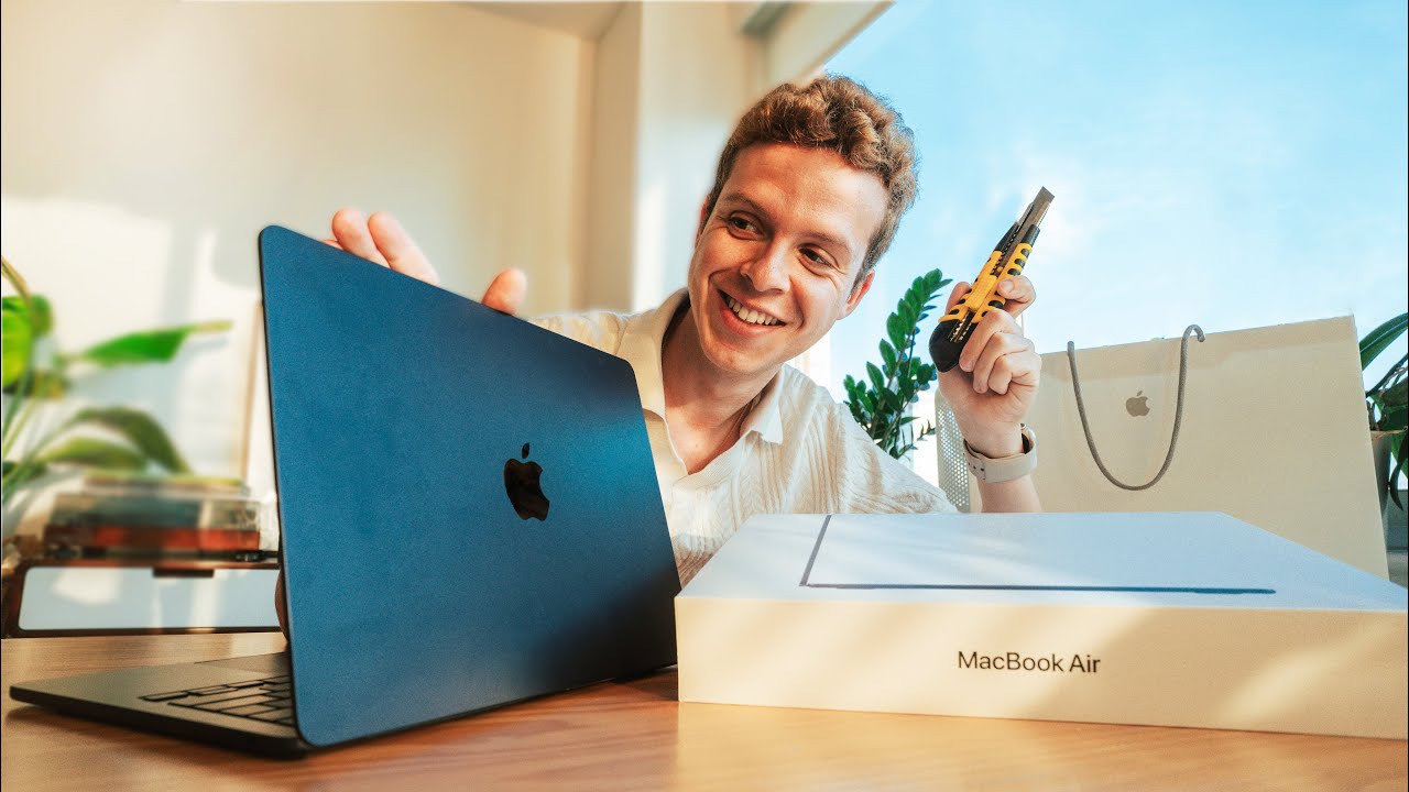 Unboxing NUEVO MacBook Air (2022) Azul Medianoche