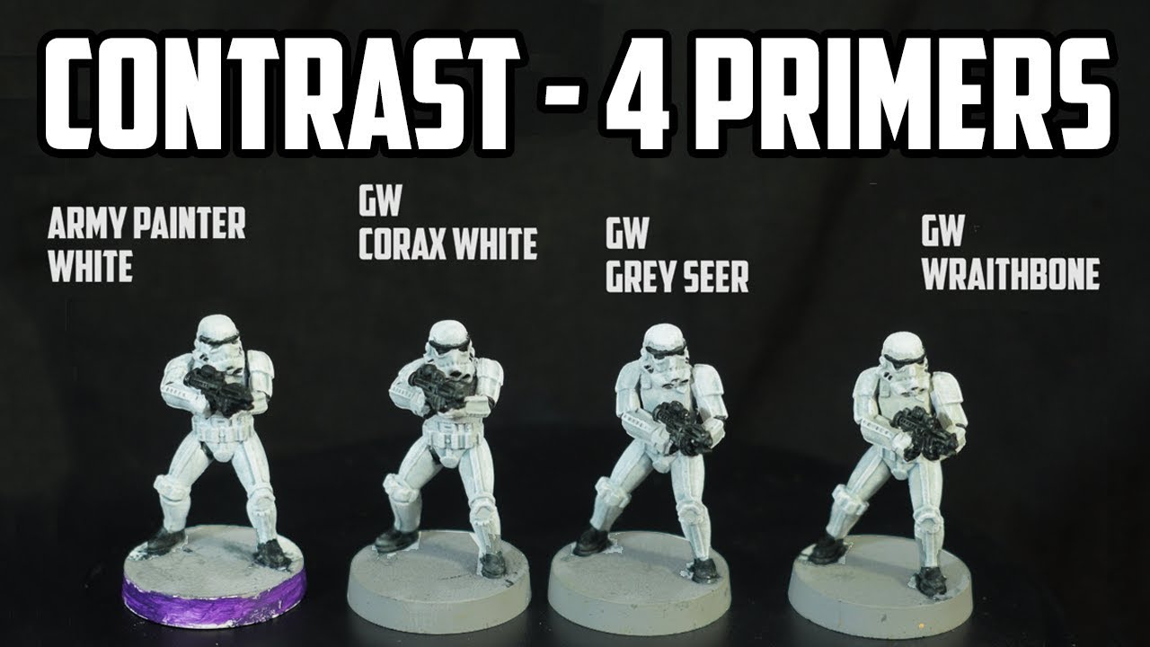 Painting Stormtroopers Using Contrast - 4 Different Primers