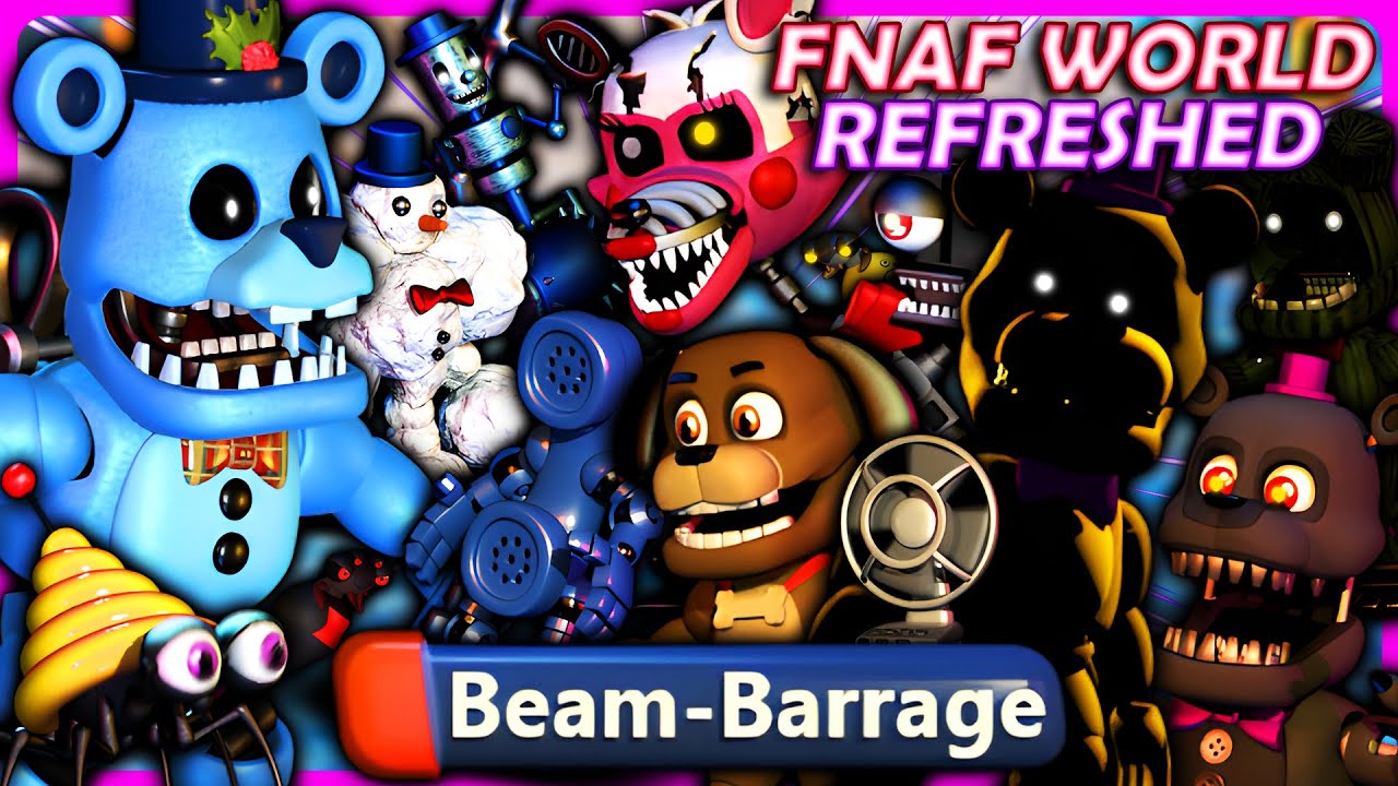 FNAF World: Refreshed | Nightmare Mangle CARVES Through The Hidden Ice Caves! [Part 9]