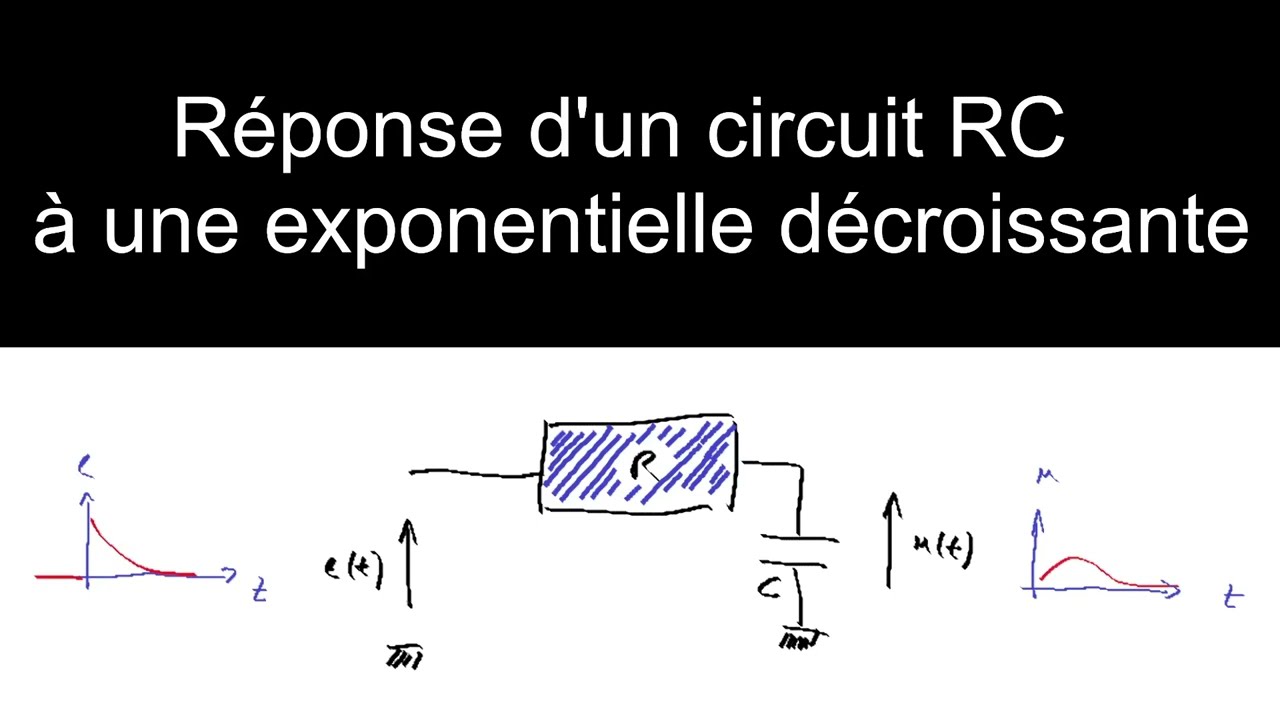 Réponse d'un circuit RC à une exponentielle décroissante : DS06 (2021/2022)