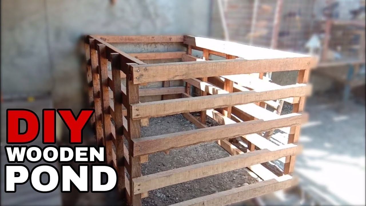HOW TO MAKE DIY WOODEN POND | Second Koi Pond