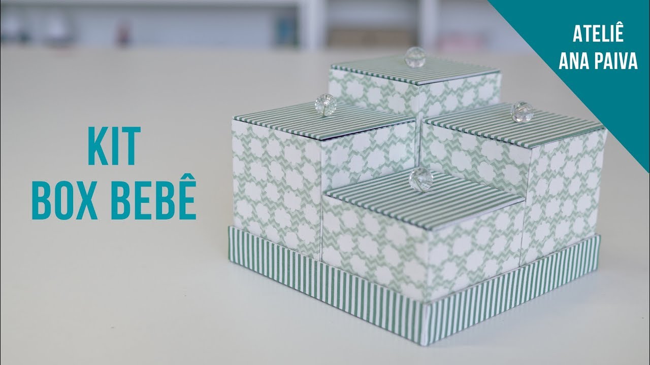 Kit Box Bebê - Cartonagem - Ateliê Ana Paiva
