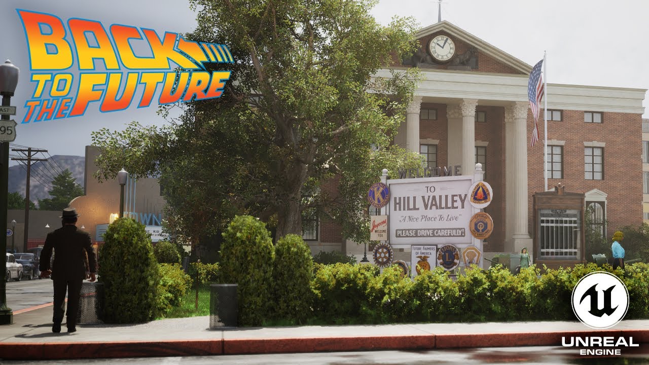 BTTF Hill Valley 1955 in UNREAL ENGINE .