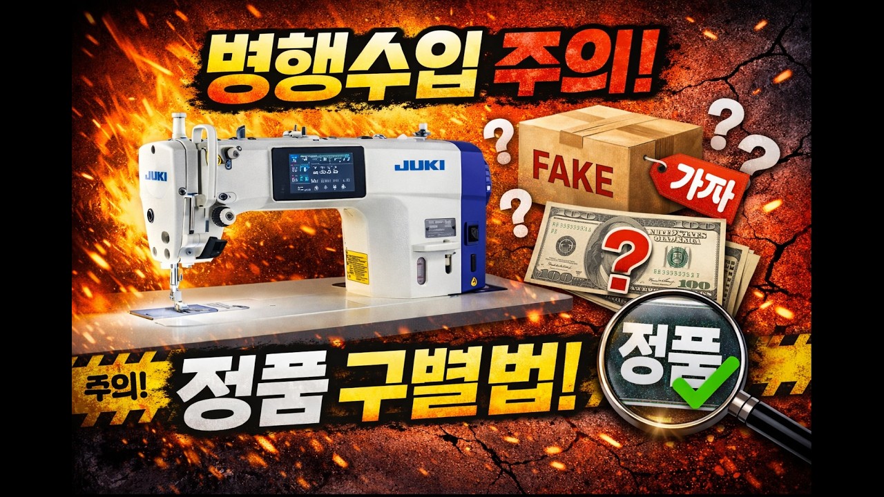 조은미싱에서 알려주는 안전하게 정품 구매하는 방법 I 주키 DDL-8000C 가품, 병행수입 구분 방법