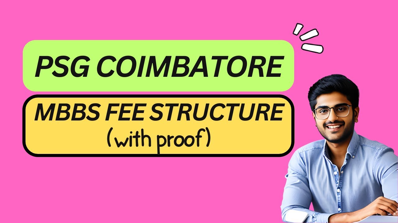 PSG Medical College Fees | Complete details