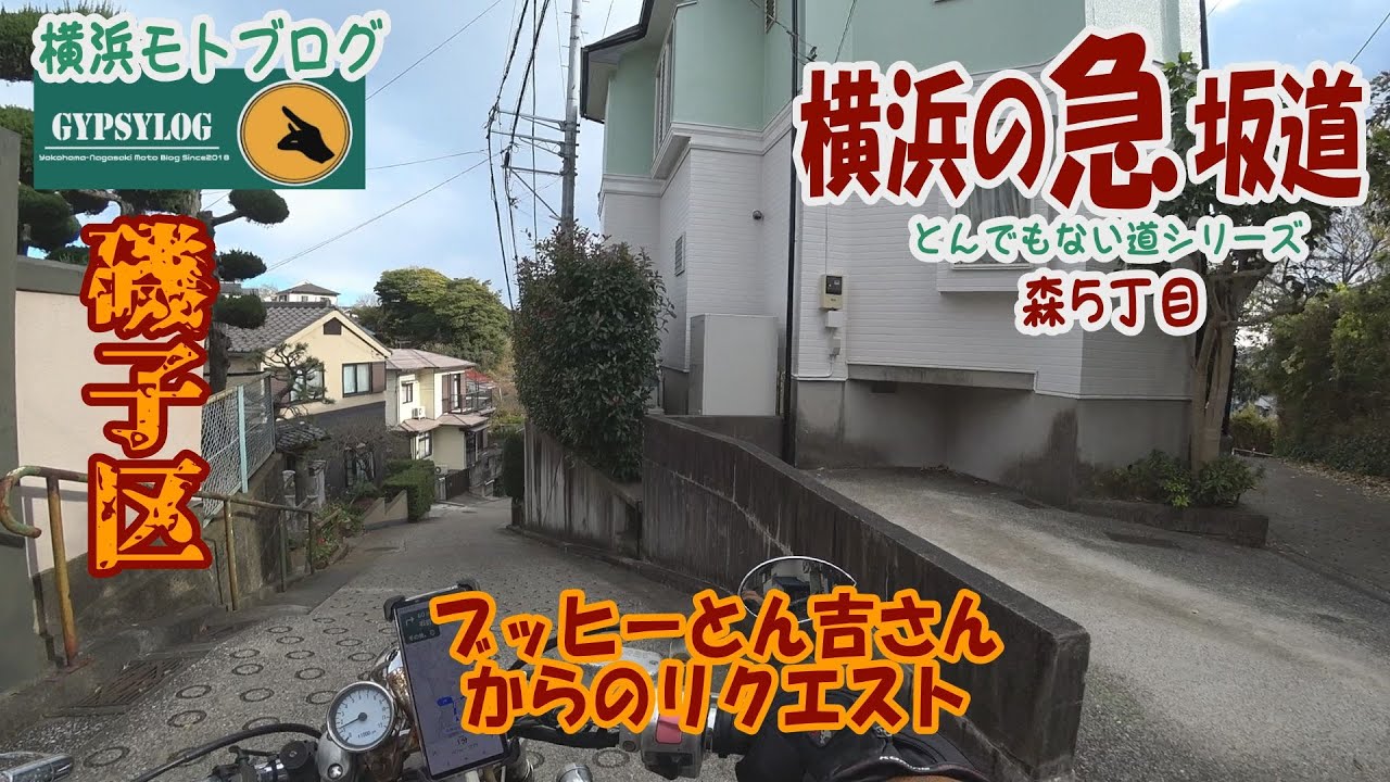 【横浜の坂道】20241223 磯子区森5丁目　ブッヒーとん吉さんのリクエスト