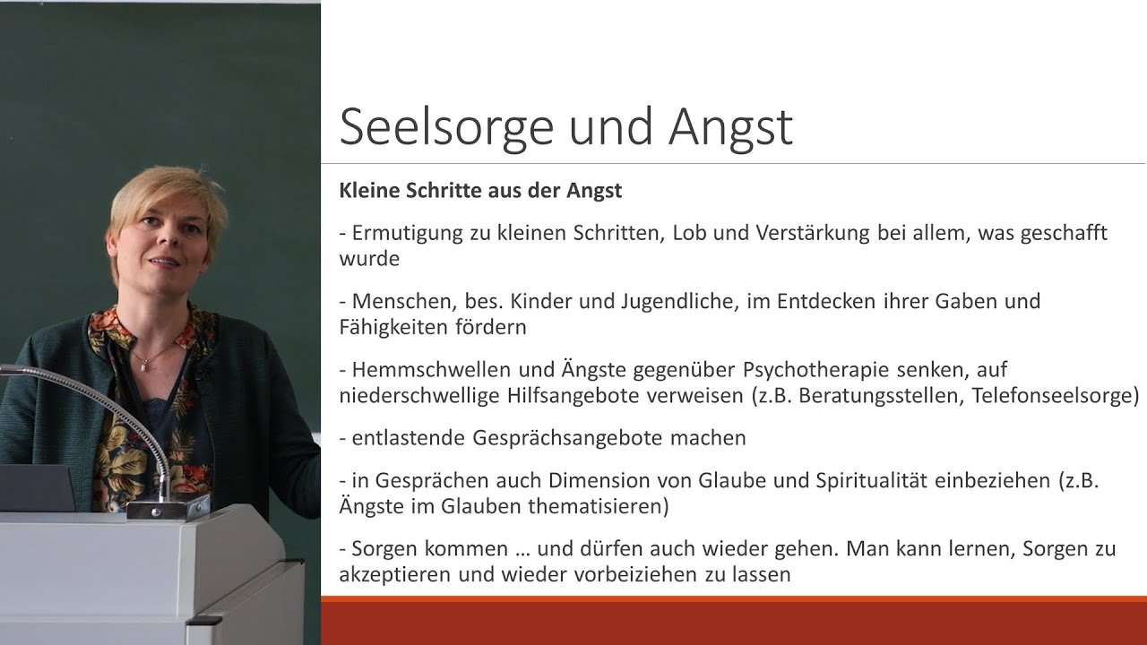 Fürchte dich nicht!? - Seelsorge und Angst - Prof. Dr. Annette Haußmann
