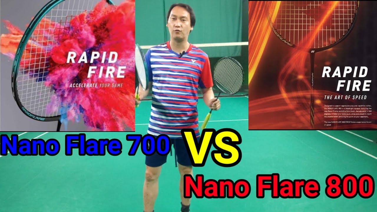 Review dan Compare Raket Yonex Nano Flare 700 VS Nano Flare 800 Senar Yonex BG 66 ultimax