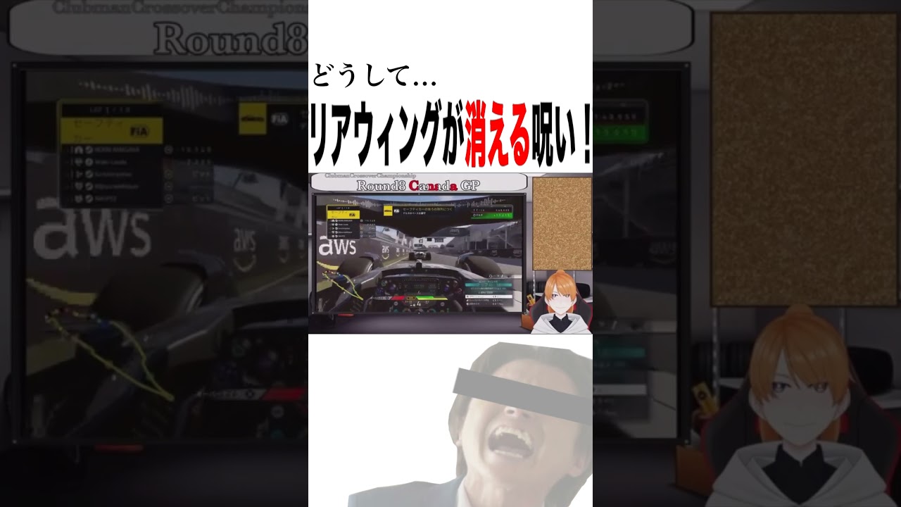 リアウイングなくなるのと''う''し''て''た''よ''ぉ''！！ 