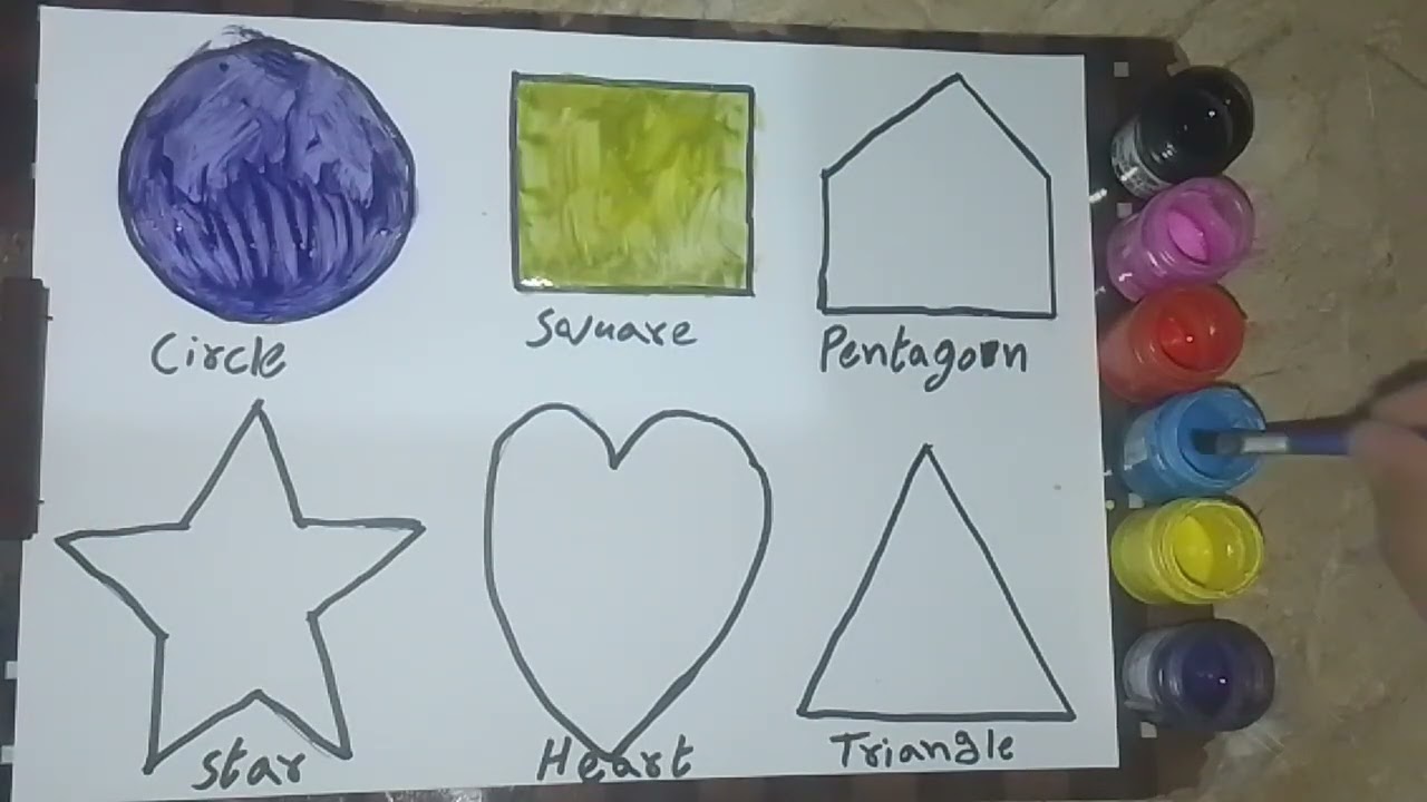 Learn 2D Shapes for Kids | Circle, Square, Triangle & Rectangle | Preschool Learning Video