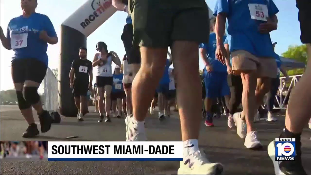 Благотворительный забег Heart & Sole 5K Walk прошел в зоопарке Майами в поддержку особого дела.