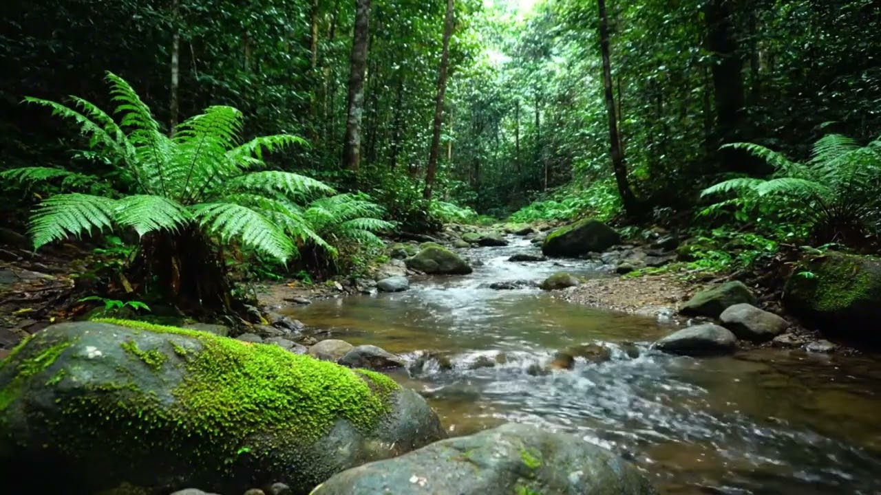 Peaceful Mountain Waters | Relaxing River Sounds for Sleep