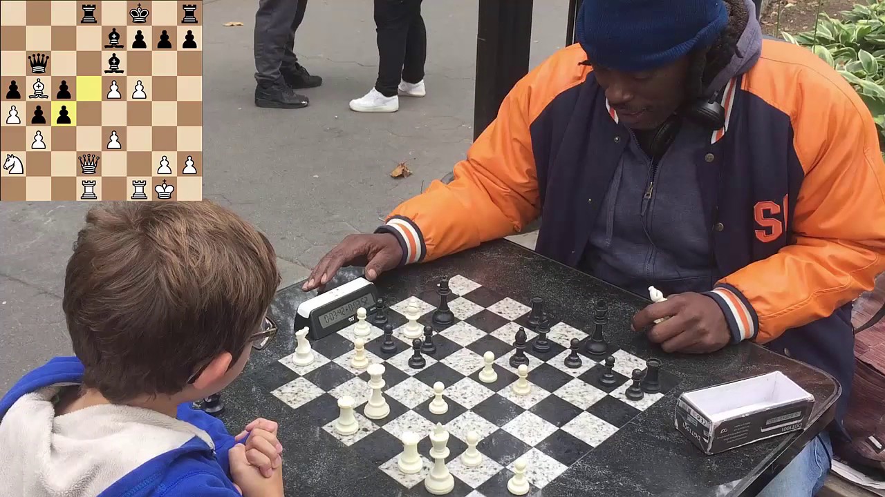 Washington Square Chess Hustling 5 - Cornbread and the Ugly Queen Sac!