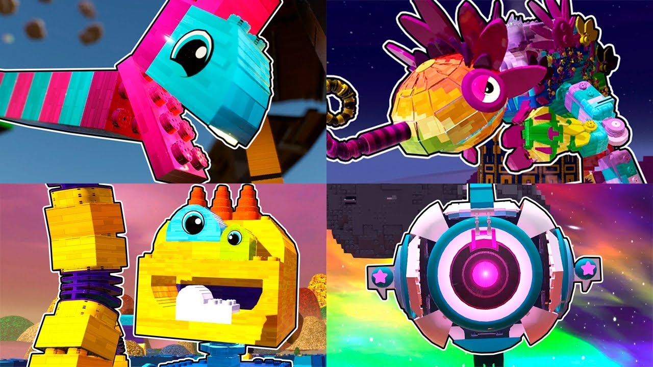 ALL BOSS BATTLES in The LEGO Movie 2 Videogame. Lego Movie 2 All Aliens Boss Fights