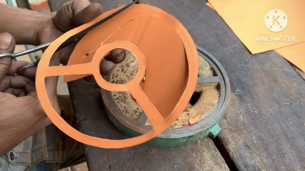 Water pump low speed motor packing kaise banaye how to cating a packing kit || taj enjineering works