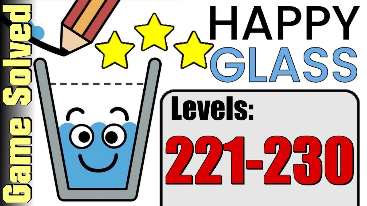 Happy Glass | All Levels 221-230 (Solution 3 Stars ★★★)