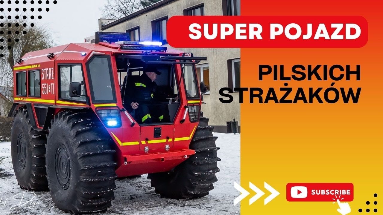 Pilscy strażacy dostali specjalistyczny pojazd Sherp N1200.