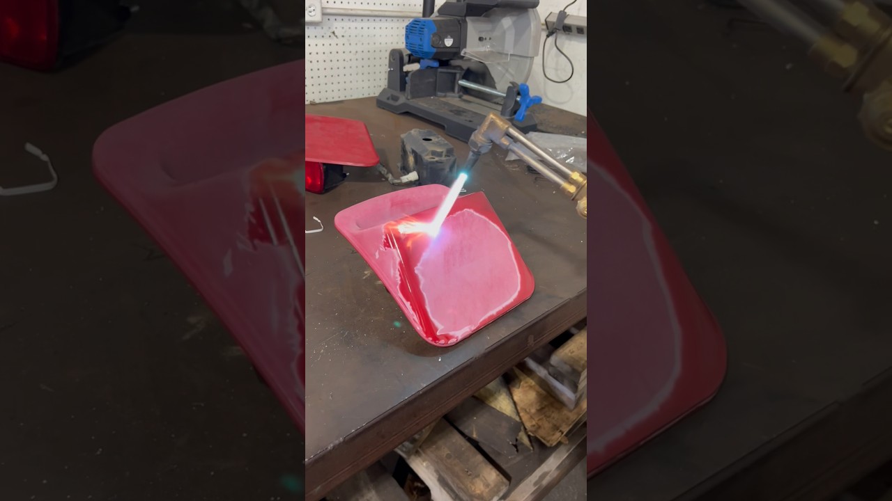 Burning￼ plastic to look like new!