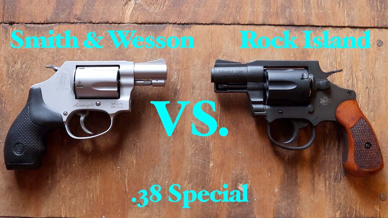 FIREARMS FRIDAY!!/.38 Special Comparison of SMITH & WESSON vs. ROCK ISLAND/Woman's REVOLVER review