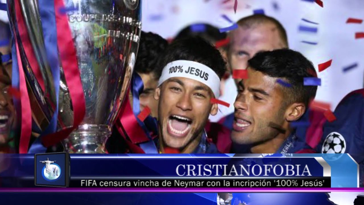 FIFA censura mensaje de Neymar 100% Jesús.