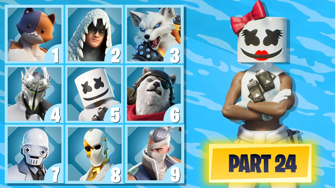 FORTNITE CHALLENGE PART #24 - GUESS THE SKIN BY GIRL VERSION.