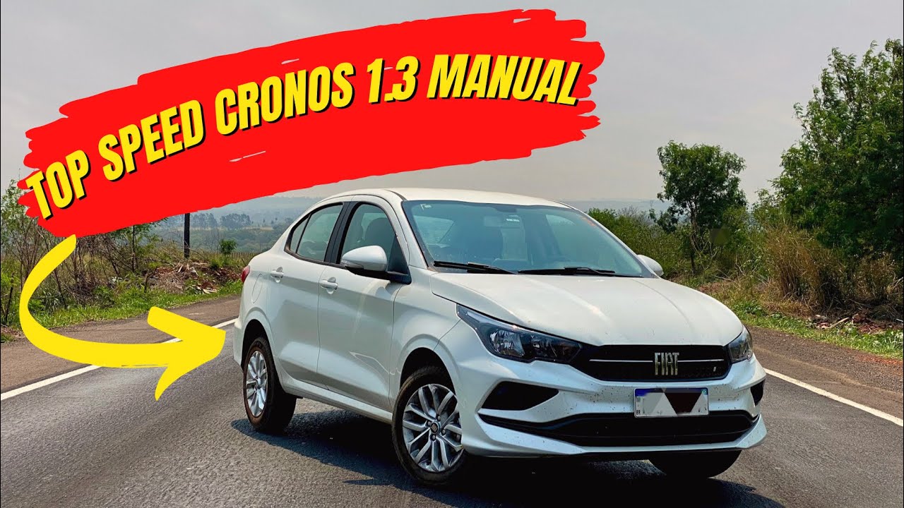 FIAT CRONOS 1.3 MANUAL NO TESTE DE VELOCIDADE MÁXIMA! 😳🚀