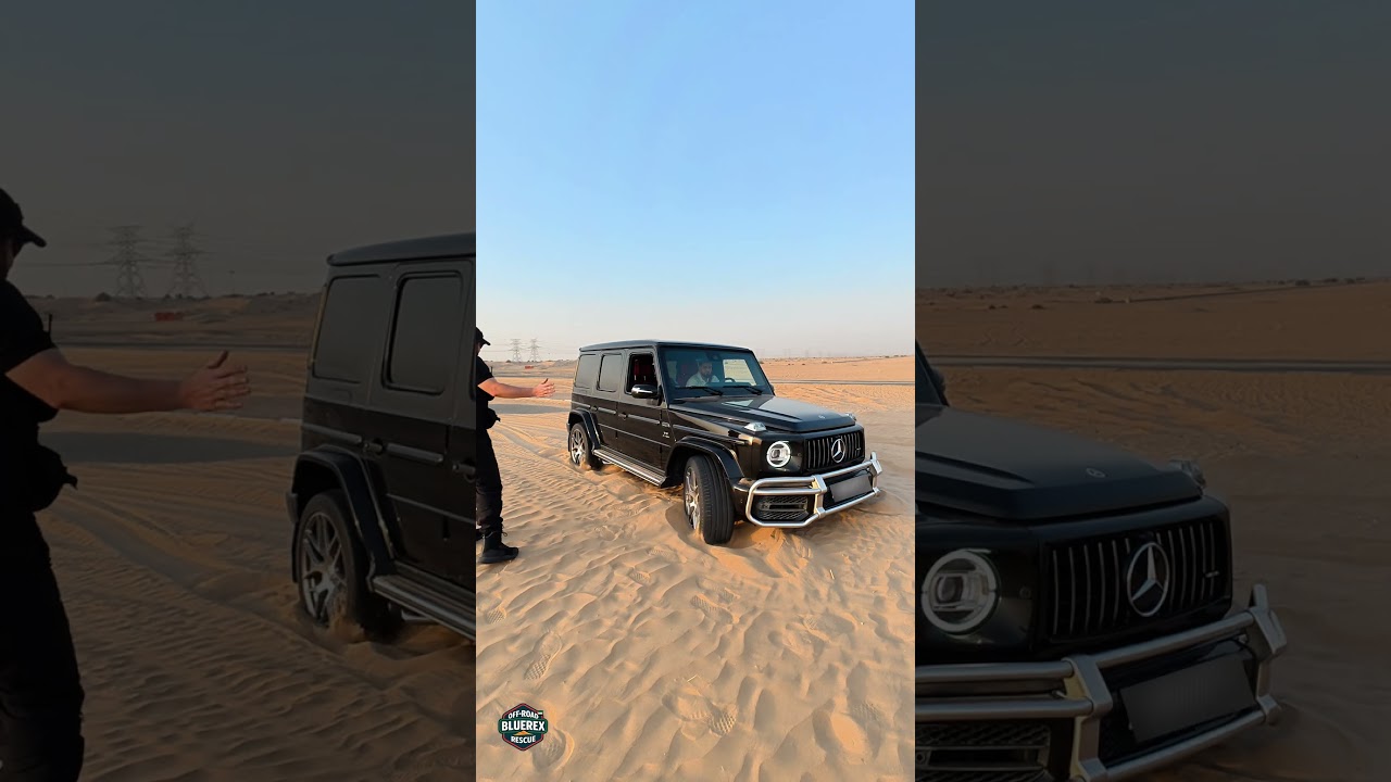 G-Wagon застрял глубоко в песке 🚙💨 #внедорожноевосстановление #машиназастрялавпеске #mercedesgwagon