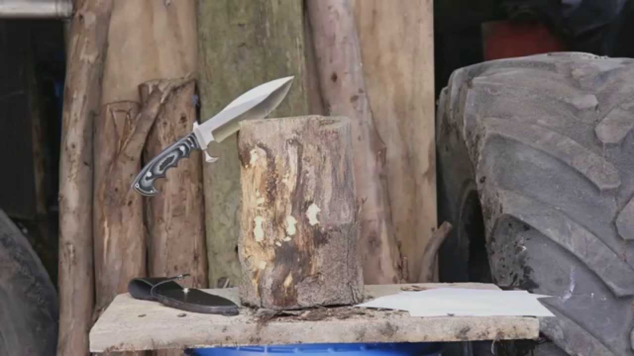 Gil Hibben Alaskan Survival Knife - Demonstration