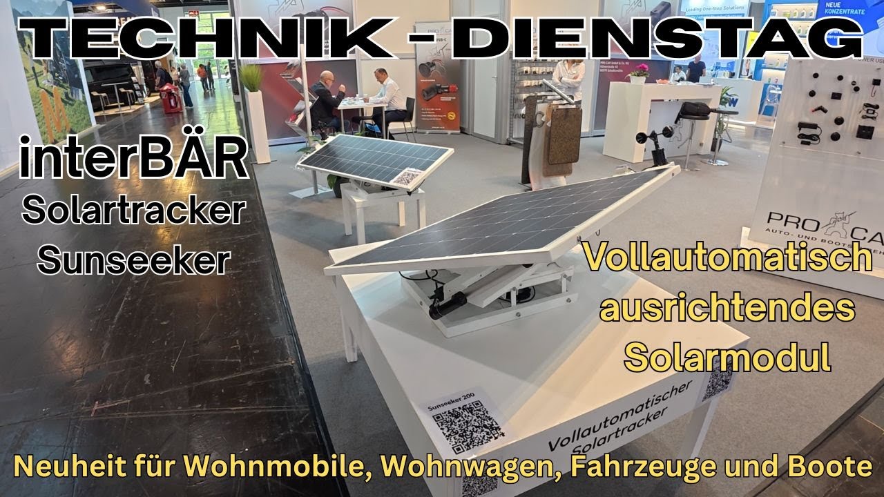 Interbär Solartracker Sunseeker Serie 9700 - Neuheit vollautomatisch ausrichtendes Solarmodul